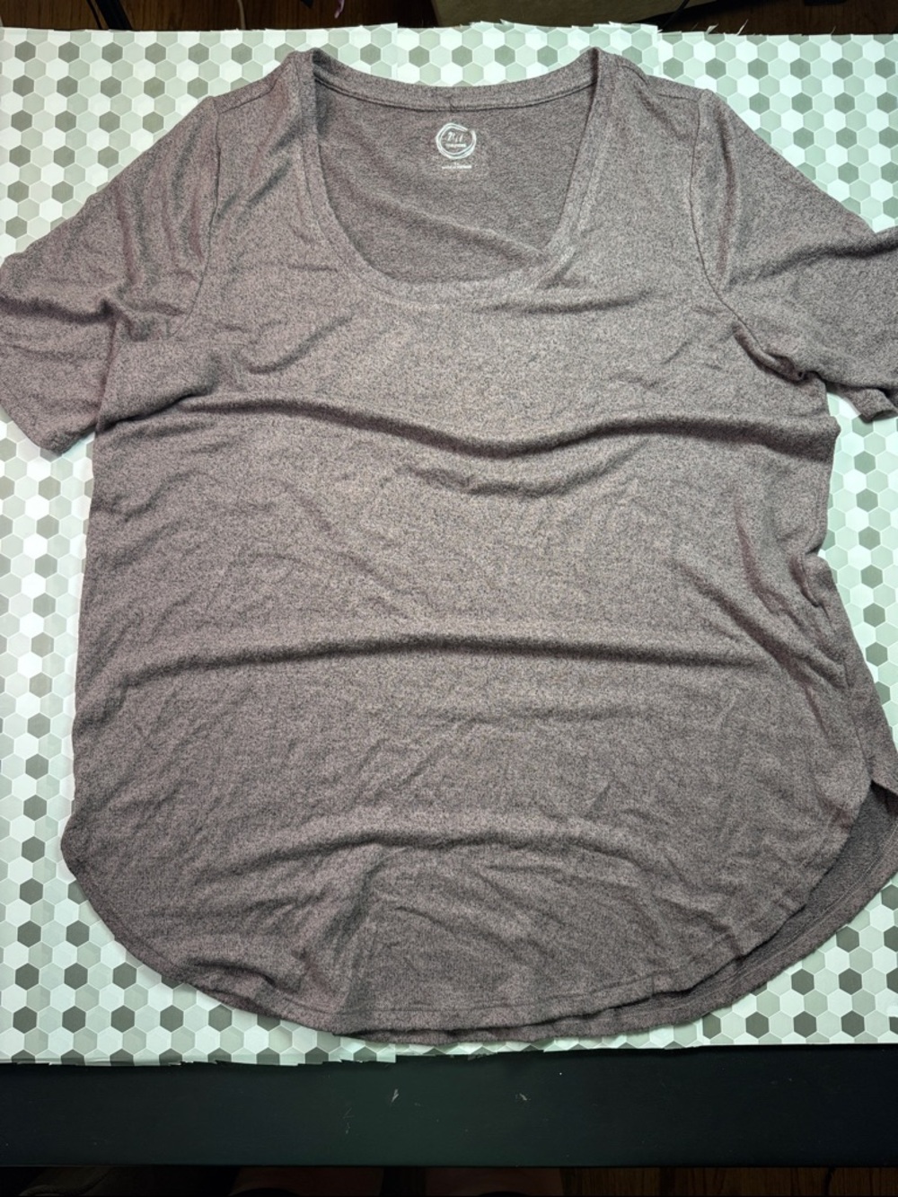 Maurices Scoop Neck Short Sleeve Tee - Mauve